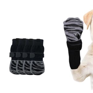 INF 4 Pack Cat Hund vandtætte skridsikre sokker