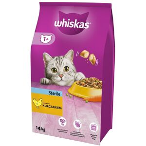 WHISKAS Steril med kylling - tørfoder til katte efter sterilisation - 14 kg