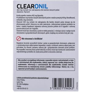 FRANCODEX Clearonil Store hunde - anti-flåt og loppedråber til hunde - 3x402 mg