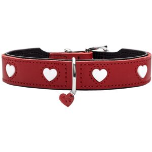 Hundehalsbånd Hunter Love M 41-49 cm Rød