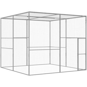 vidaXL kattebur 3x3x2,5 cm galvaniseret stål