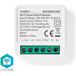 Nedis SmartLife Afbryder   Wi-Fi   3680 W   Terminalforbindelse   App tilgængelig til: Android™ / IOS