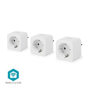 Nedis SmartLife Smart Plug   Wi-Fi   Effektmåler   3680 W   Type F (CEE 7/7)   0 - 55 °C   Android™ / IOS   Hvid   3 stk