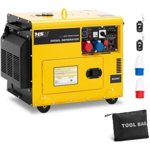 MSW Dieselgenerator - 7500 W - 16 l - 240/400 V - mobil - AVR - Euro 5