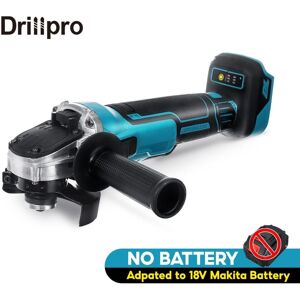 Drillpro 18V 125mm vinkelsliber cut-off slibemaskine til Makita batteri, uden batteri