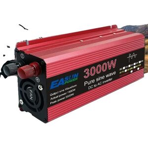 SupplySwap Bil Strøm Inverter, Ren Sinus Bølge, DC 12v til AC 220v, 1600W, 12V, 220-240V 50HZ