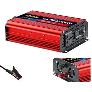 SupplySwap Auto Strøm Inverter, 10000W Ren Sinus Bølge, 2 AC Stik, 7000W, 12V 50HZ, 220V