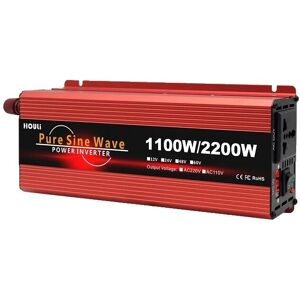 SupplySwap Strøm Inverter, Ren Sinus Teknologi, 1000W Kapacitet, 2200W, 12V, 220-230V 50Hz