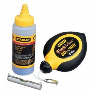 TEGNINGSLINJE 30M + KRIDT 115G + MARKER FIN TYPE FATMAX (1/6) STANLEY