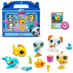 Sats med figurer Bandai Littlest Pet Shop Plast