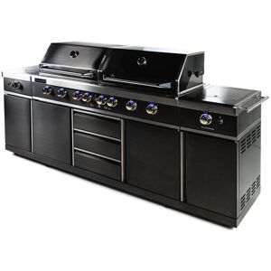 Metalcraft Dobbelt gasgrill med varmluftfunktion - Denver Blackline