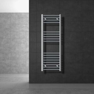 ECD-Germany Badeværelsesradiator Sahara 400x1200 mm krom lige med sidetilslutning LuxeBath