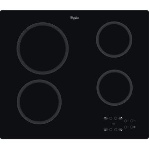 Whirlpool AKT 801/NE kogeplade Sort Indbygget 58 cm Keramisk kogeplade 4 zone(r)