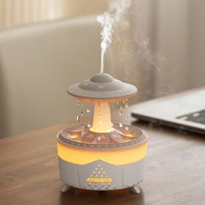 Shoppo Marte UFO Water Drop Aromatherapy Humidifier Desktop Remote Control Diffuser, Plug: EU Plug(White)