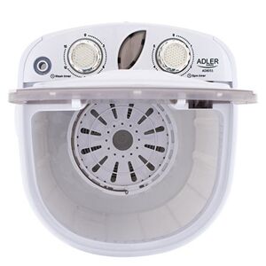 Adler   AD 8055   Mini washing machine   Top loading   Washing capacity 3 kg   RPM   Depth 37 cm   Width 36 cm   White