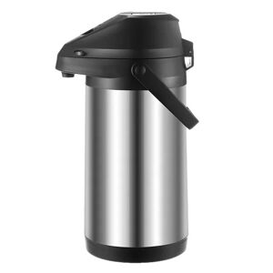 SupplySwap Kaffedispenser, varm og kold, rustfrit stål termokande, isoleret trykkande., 1,9 liter
