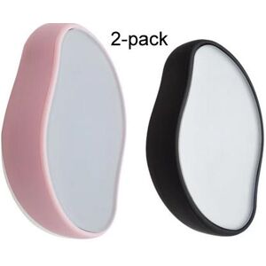 Crystal Hair Remover 2-pack Svart / Rosa Smärtfri fysisk hårborttagning Epilatorer Crystal Hair Eraser