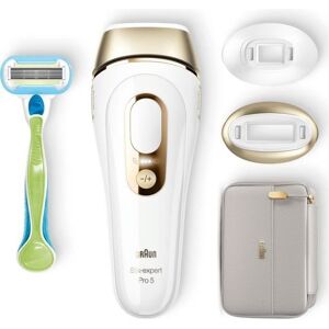 Braun Silk Pulsed Light Epilator · Expert Pro 5 PL5154 med 3 tillbehör: Precision Head, Razor Come, Flexible Pocket - White