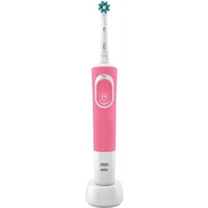 Oral-B Vitality 100 Hangable Box Voksen Roterende, pulserende tandbørste Hvid, Lyserød