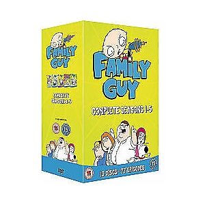 MediaTronixs Family Guy: Seasons 1-5 DVD (2006) Seth MacFarlane Cert 15 13 Discs Pre-Owned Region 2