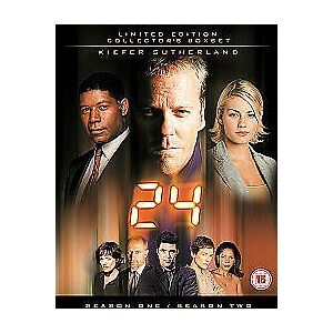 MediaTronixs 24: Seasons 1 And 2 DVD (2003) Kiefer Sutherland, Hopkins (DIR) Cert 15 Pre-Owned Region 2