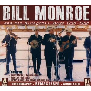 JSP Records Monroe Bill & His Blue Grass Boys: And His Bluegrass Boys 1950-1958 (4CD)