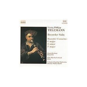 MediaTronixs Georg Philipp Telemann : Recorder Suite/Concertos CD (2002) Pre-Owned