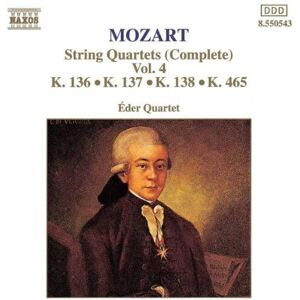 MediaTronixs Wolfgang Amadeus Mozart : Mozart: String Quartets (Complete) - Volume 4 CD Pre-Owned