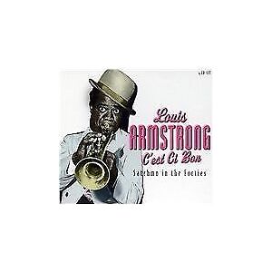 MediaTronixs Louis Armstrong : C’est Ci Bon: Satchmo in the Forties CD Box Set 4 discs Pre-Owned