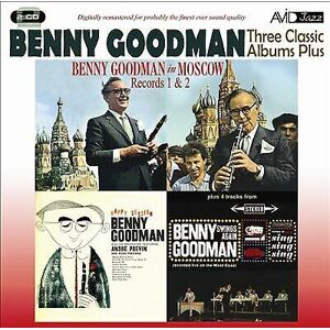 MediaTronixs Benny Goodman : Three Classic Albums Plus: Benny Goodman in Moscow, Records 1 & Pre-Owned