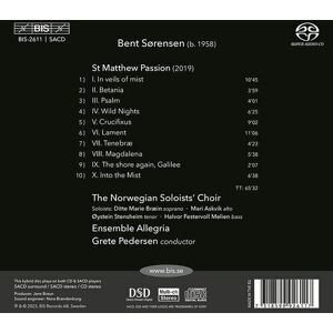 MediaTronixs Bent Sorensen : Bent Sorensen: St Matthew Passion CD (2023)