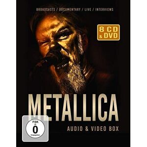 MediaTronixs Metallica : Audio & Video Box CD Album with DVD 9 discs (2021)