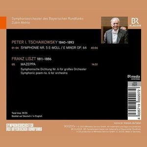 MediaTronixs Pyotr Il’yich Tchaikovsky : Tschaikowsky: Symphonie Nr. 5/Liszt: Mazeppa CD