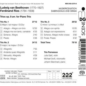 MediaTronixs Ludwig van Beethoven : Ludwig Van Beethoven/Ferdinand Ries: Trios Op. 9 CD