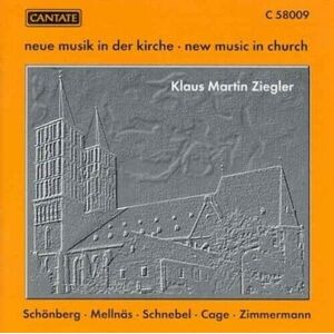MediaTronixs Music in Church by Schoenberg / Mellnas / Schnebel / Cage / Ziegler (CD,