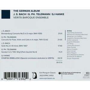 MediaTronixs Johann Sebastian Bach : J.S. Bach/G. Ph. Telemann/SJ Hanke: The German Album CD