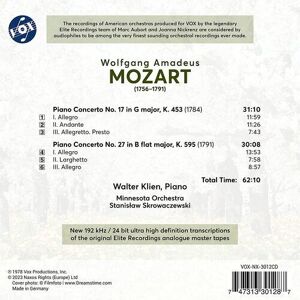 MediaTronixs Wolfgang Amadeus Mozart : Wolfgang Amadeus Mozart: Piano Concerto No. 17 in G