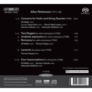 MediaTronixs Allan Pettersson : Allan Pettersson: Concerto for Violin and String Quartet/…