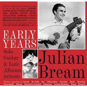 MediaTronixs Julian Bream : Early Years: Solo Guitar & Lute Albums 1956-60 CD 3 discs (2022)