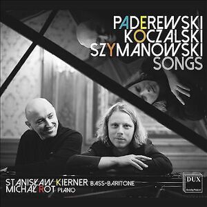 MediaTronixs Ignacy Jan Paderewski : Paderewski/Koczalski/Szymanowski: Songs CD (2021)