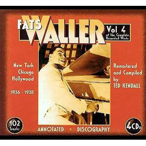 MediaTronixs Fats Waller : Complete Recorded Works, The: Vol. 4 - York, Chicago CD 4