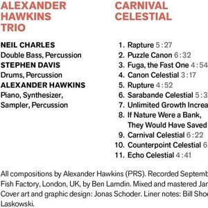 MediaTronixs Alexander Hawkins Trio : Carnival Celestial CD (2023)