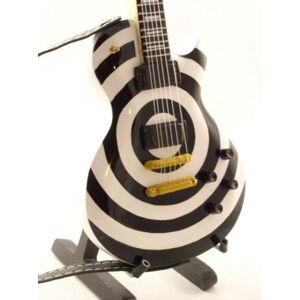 Music Legends Mini guitar: Black Label Society - Zakk Wylde - Gibson Les Paul Black White Bullseye