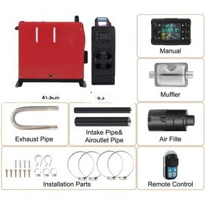 SupplySwap Diesel luftvarmer, 12V/24V, Alt-i-en bilvarmer, 5kw