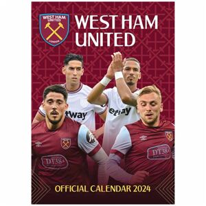 West Ham United FC 2024 A3 Wall Calendar