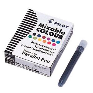 Pilot Pen Patron Pilot Pilot Parallel Pen Mixable Colour IC-P3-AST till Pilot Parallel pen 12 färger/ask