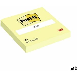 Sticky Notes Post-it 654 Yellow 76 x 76 mm (12 Units)