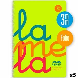 Notebook Lamela Yellow Din A4 80 Sheets (5 Units)