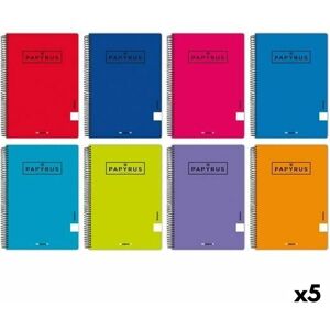 Notebook Papyrus Din A4 80 Sheets (5 Units) (10 Units)