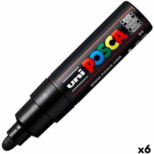 Marker pen/felt-tip pen POSCA PC-7M Black (6 Units)